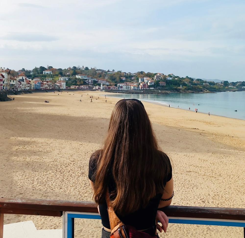 vista de la playa de Biarritz